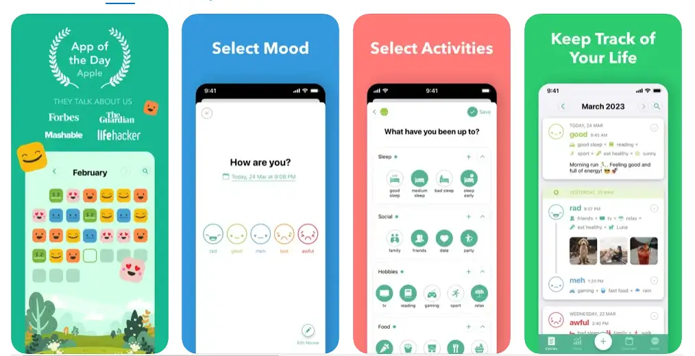 Daylio Journal - Mood Tracker app screen