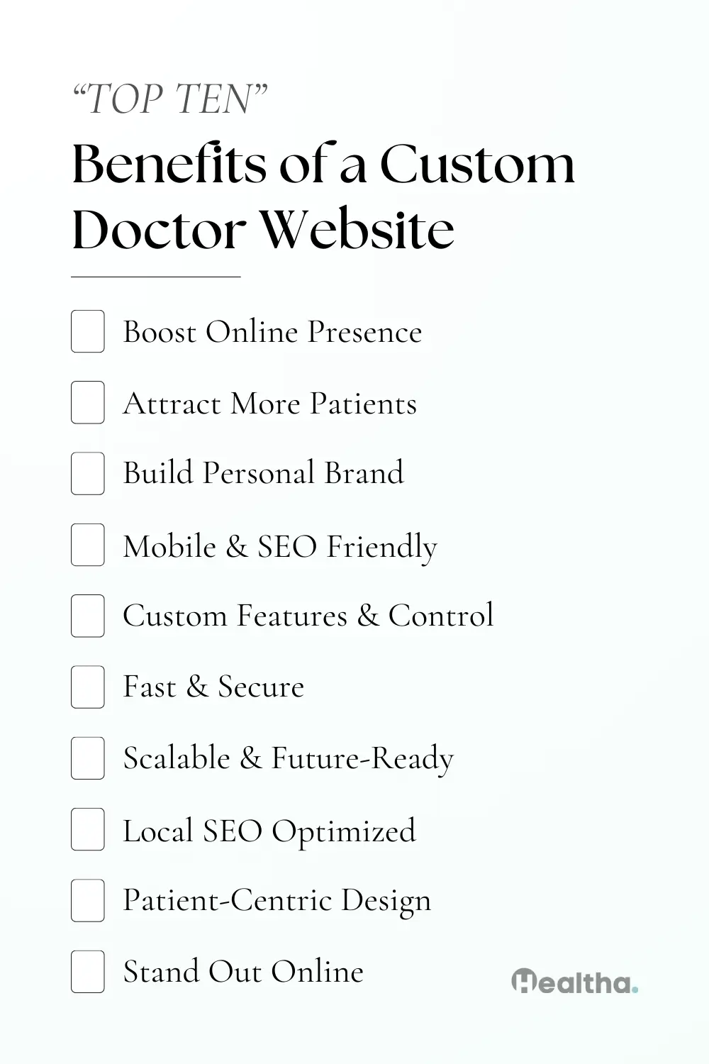 Benefits of a Custom Doctor Website